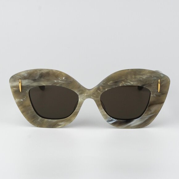 Loewe ANAGRAM Men Sunglasses Green Brown Cat Eye LW40127I 60E NEW AUTHENTIC - Picture 3 of 11